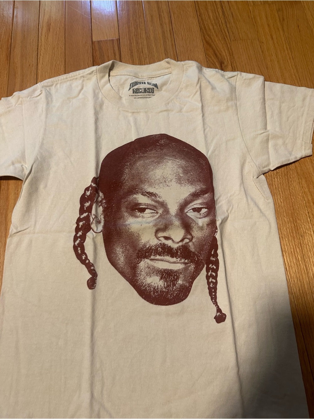 Death Row Records Cream Graphic Short-Sleeve Men's T-Shirt Small - Picture 2 of 4